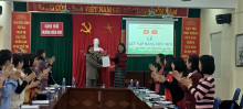 Lễ kết nạp Đảng viên mới tại Chi bộ trường mầm non Tam Hưng A tháng 01 năm 2024