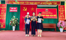 Lễ kết nạp Đảng viên mới tại Chi bộ trường mầm non Tam Hưng A ngày 16 tháng 06 năm 2025
